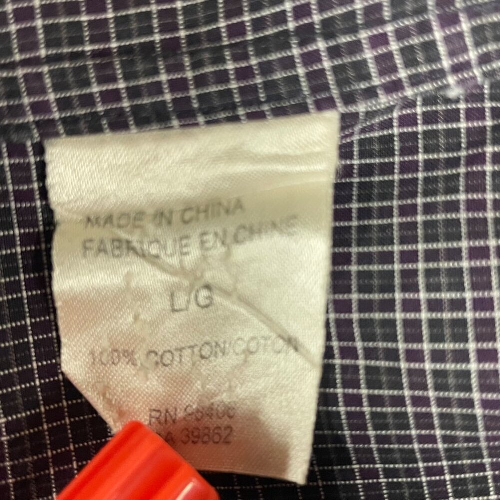 Theory Kyson Micro Checked Button Down Cotton Dre… - image 7